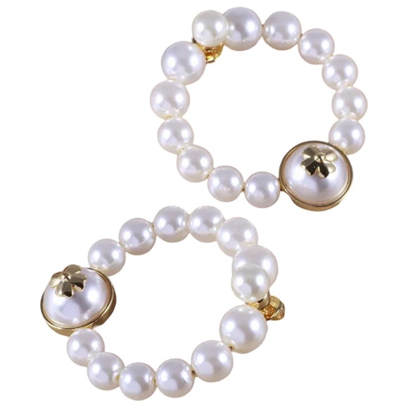 KATE SPADE • Pearls on Pearls Hoop Drop Earrings - Picture 7 of 8